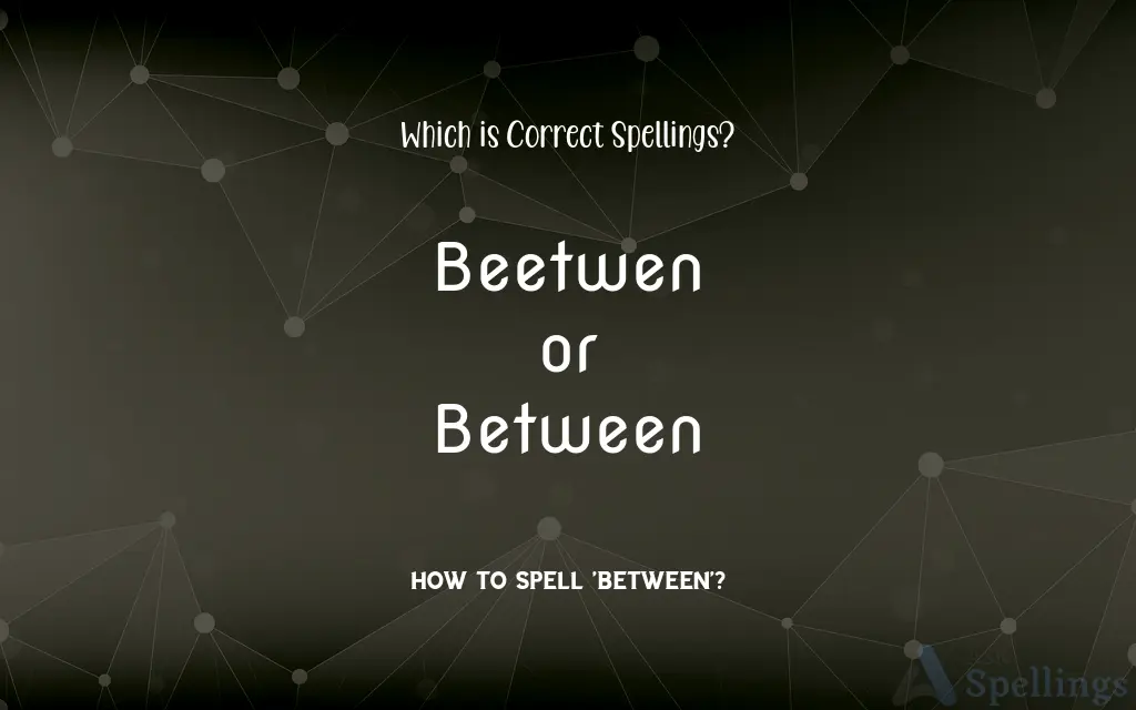 Beetwen or Between: Which is Correct Spellings?