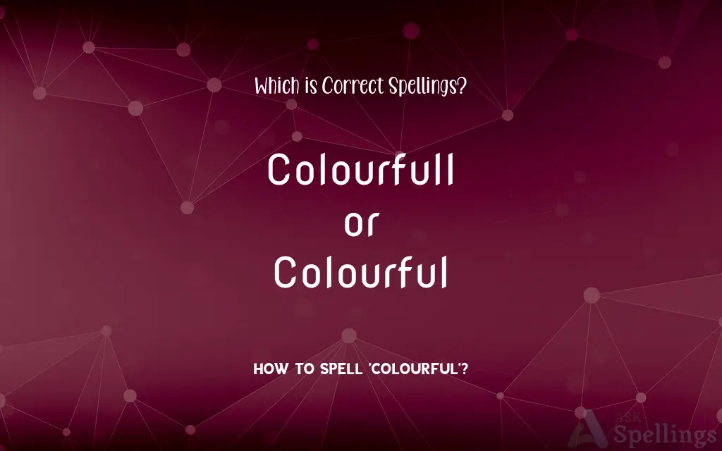 Colourfull or Colourful: Which is Correct Spellings?