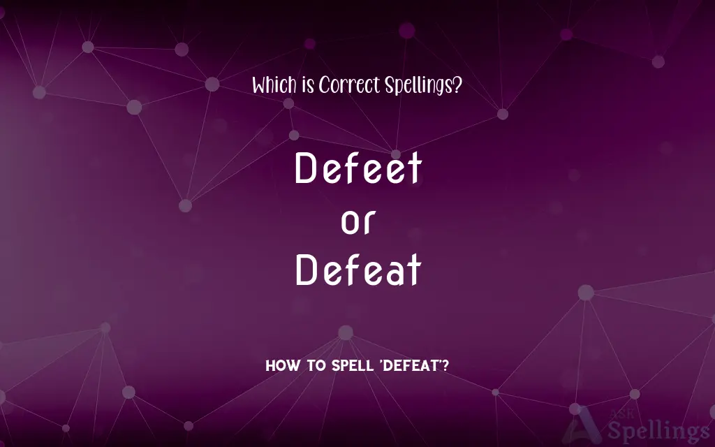 Defeet or Defeat: Which is Correct Spellings?