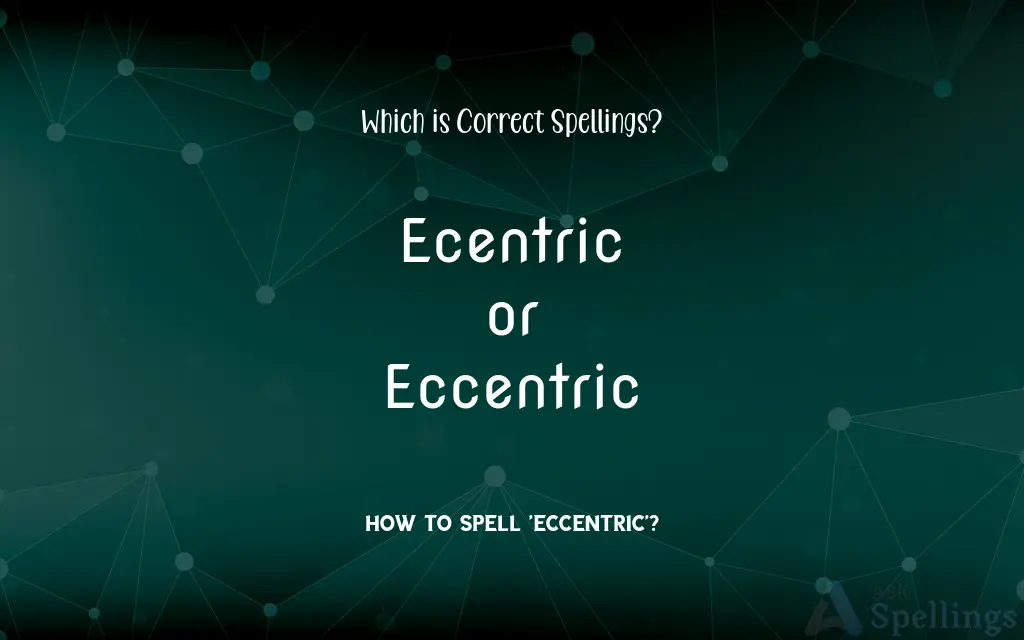 Ecentric or Eccentric: Which is Correct Spellings?