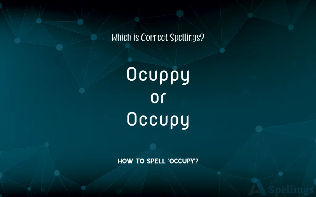 Ocuppy or Occupy: Which is Correct Spellings?