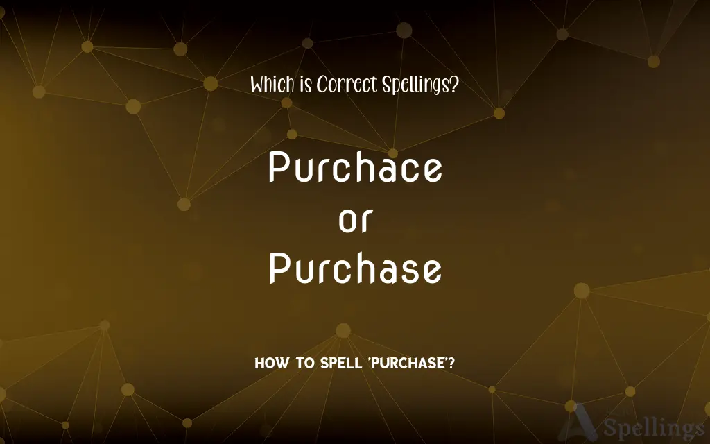 Purchace or Purchase: Which is Correct Spellings?