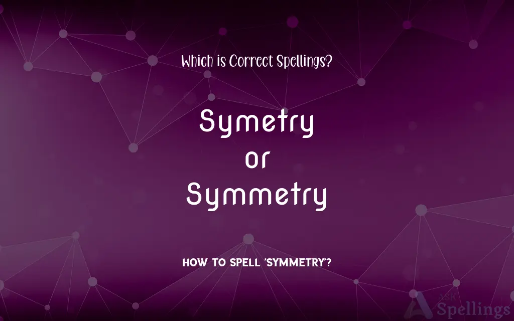 Symetry or Symmetry: Which is Correct Spellings?