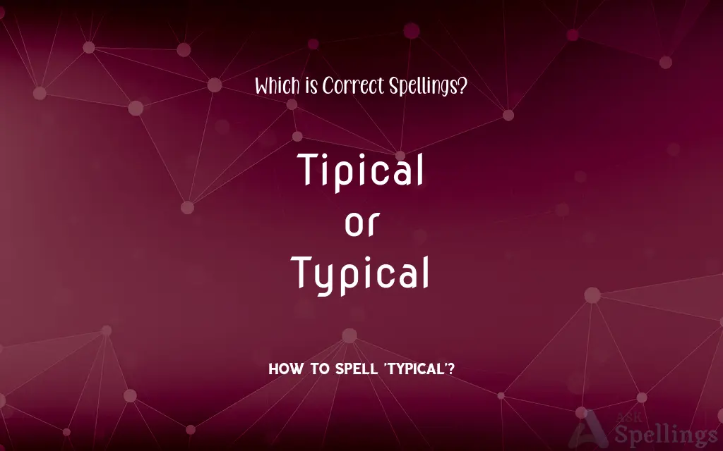 Tipical or Typical: Which is Correct Spellings?