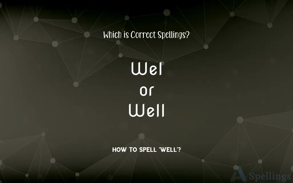 Wel or Well: Which is Correct Spellings?
